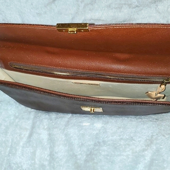 Etro Milano Paisley Bordeaux Briefcase with Lock and Key - Picture 10 of 14